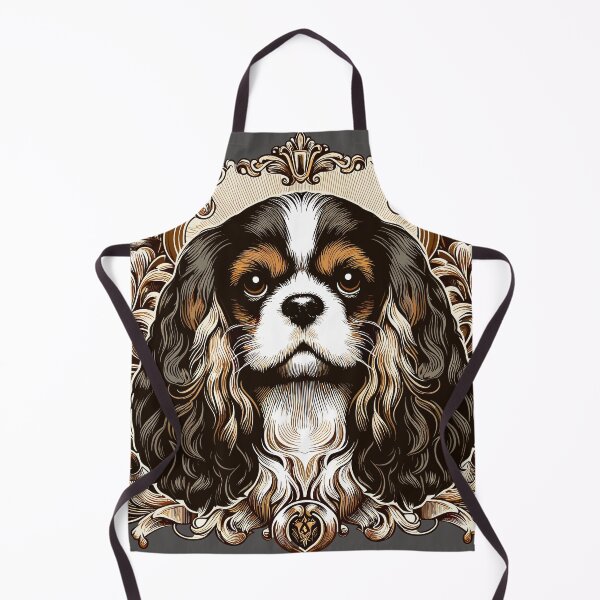 Item preview, Cavalier King Charles Spaniel Tri Vintage Dog Collection designed and sold by ElegantCat.