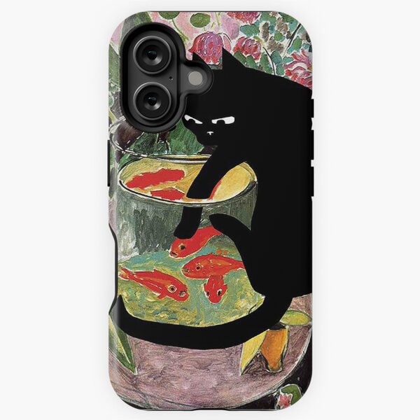Item preview, cat with fishes designed and sold by nokoryna.