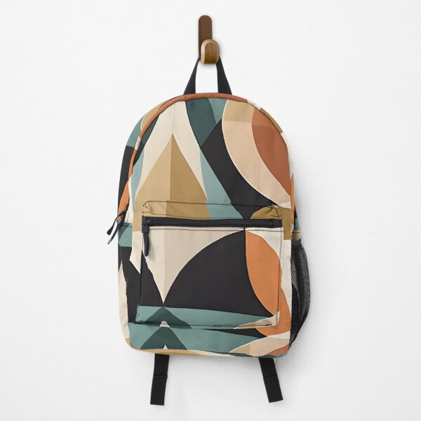 Item preview, Mid Century Modern Geometric Abstract  Brown, Teal designed and sold by Prints and Lifestyle.