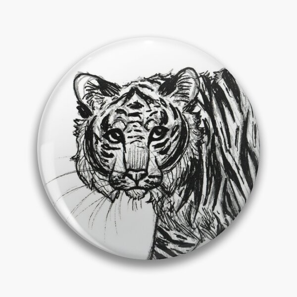 Tiger in Ink Pin