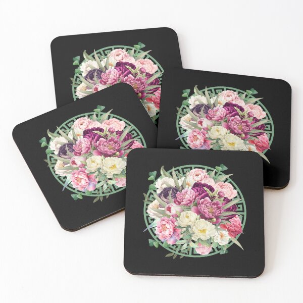 Item preview, Beautiful Botanic Peonies with Leaves designed and sold by PurrfectJourney.