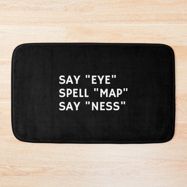Item preview, Funny Wordplay Eye Map Ness Clever Phonetic Joke  designed and sold by The Junto Shop.