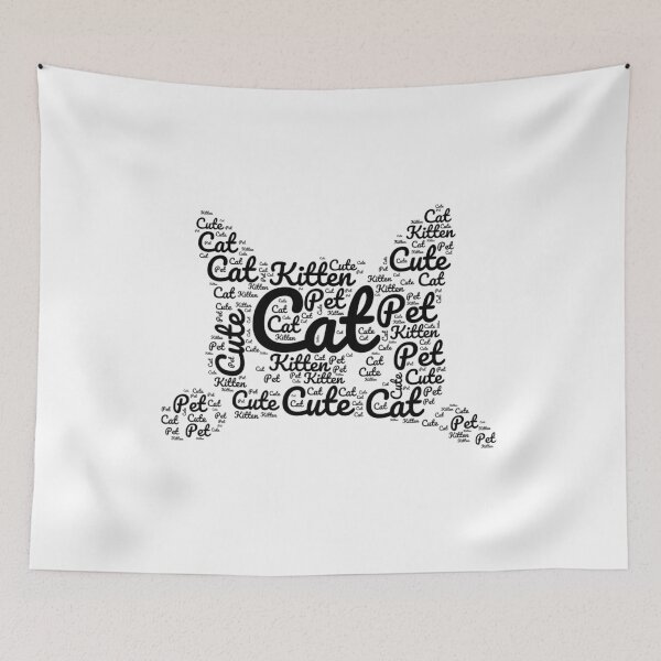 Item preview, Black Cat Made of Words designed and sold by Promoc.
