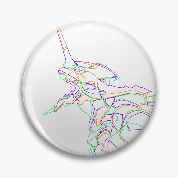 Item preview, Eva Unit 01 neon outline (white variant) designed and sold by SirLoathe.