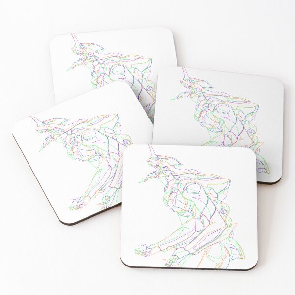 Item preview, Eva Unit 01 neon outline (white variant) designed and sold by SirLoathe.