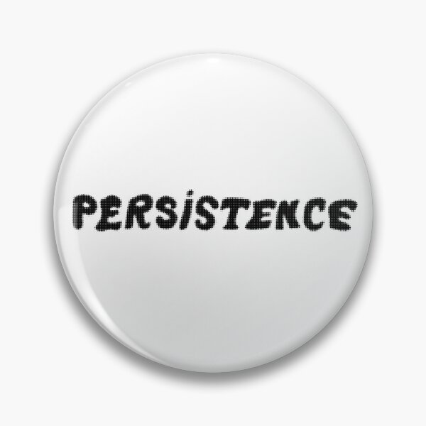 Item preview, Pointillism persistence handwritten block letters motivational graphic word newsprint comic book texture designed and sold by StudyPuff.
