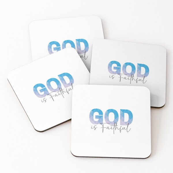 Item preview, God is Faithful, Gifts with Christian quotes designed and sold by GiftedFaith.