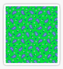 Blue paisley Sticker