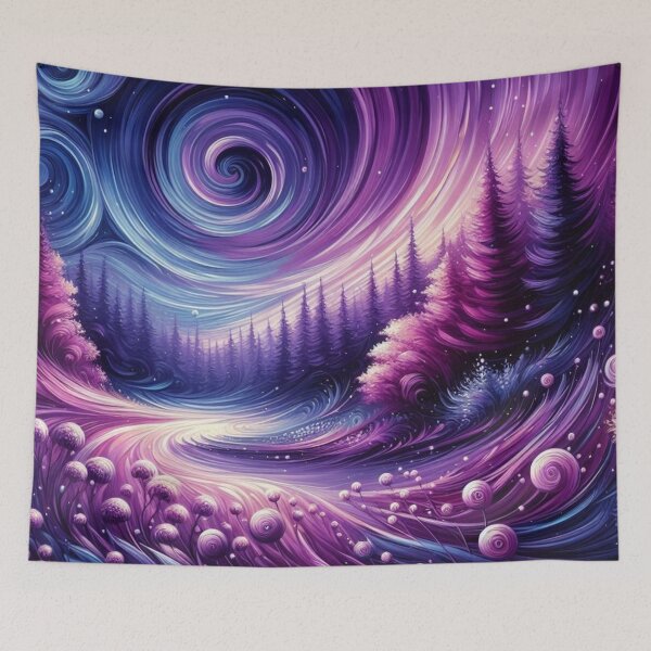 Item preview, Purple Whimsical Landscape designed and sold by HarmonyandSage.