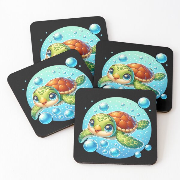 Item preview, Adorable & Cute Sea Turtle Bobby  designed and sold by AnalajiaDesigns.
