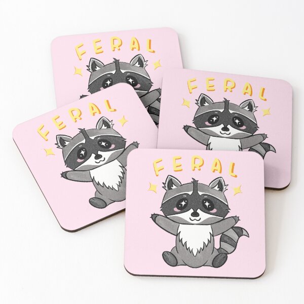 Item preview, Feral Raccoon Cute Sparkles designed and sold by lumidumi.