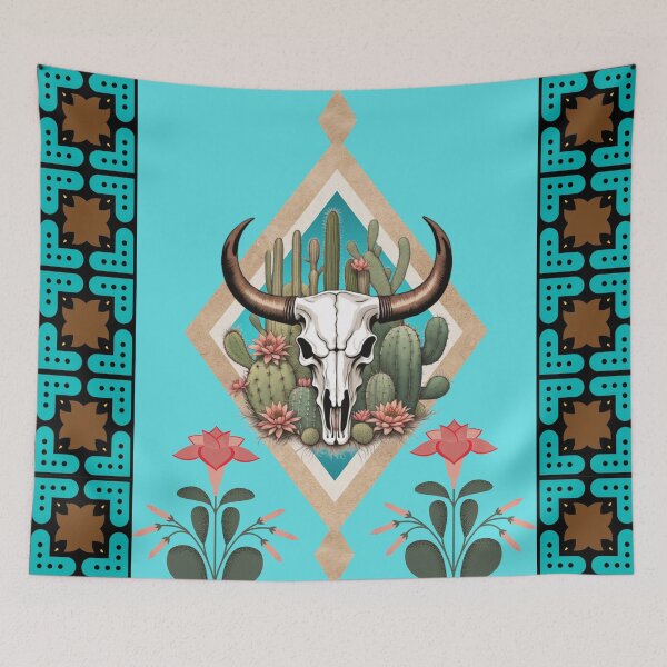 Item preview, Southwestern, Boho,  Bull Skull designed and sold by southerndoll67.