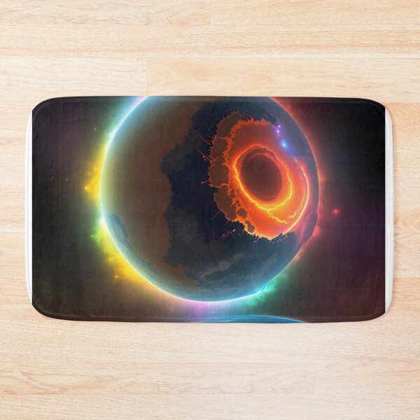 Item preview, meteorite impacting planet earth created with AI designed and sold by Carlos Gudino.
