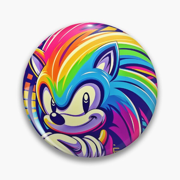 Item preview, Sonic the rainbow hedgehog designed and sold by kaosvortex.