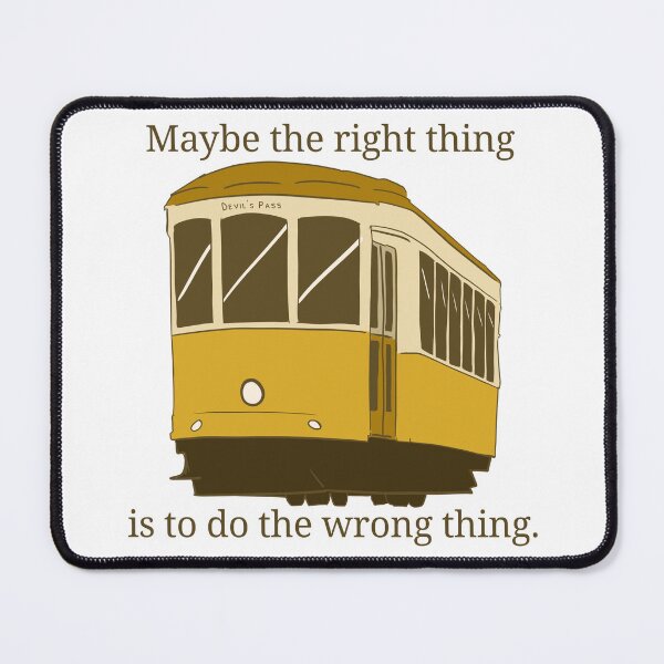 Item preview, Plague Saint - Trolley Problem Quote designed and sold by rorynorth.