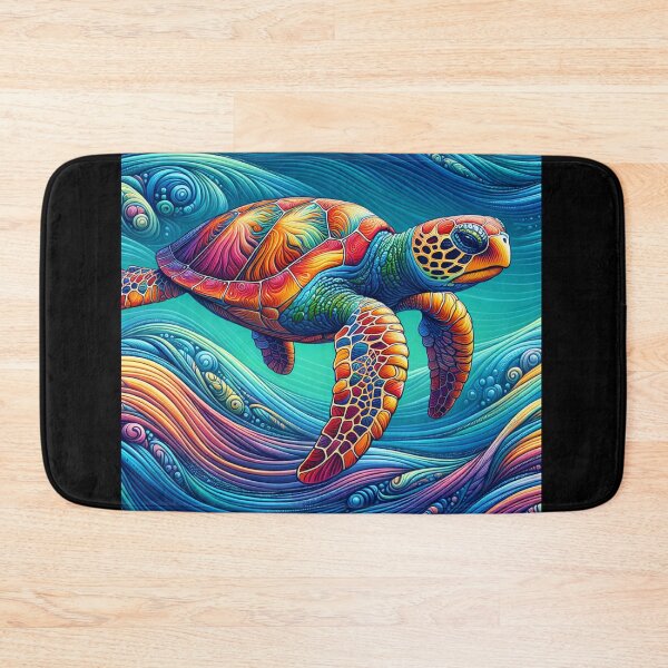 Item preview, Peaceful Sea Turtle Floating in Harmony designed and sold by AnalajiaDesigns.
