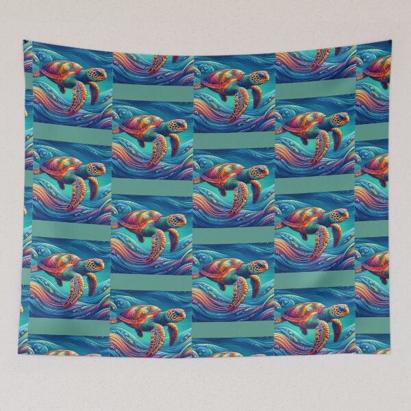 Item preview, Peaceful Sea Turtle Floating in Harmony designed and sold by AnalajiaDesigns.
