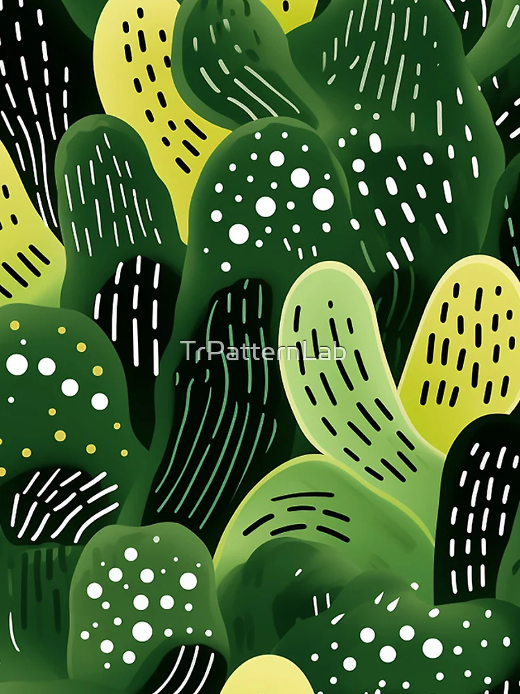 Thumbnail 5 of 5, iPhone Case, Abstract cactus pattern designed and sold by TrPatternLab.