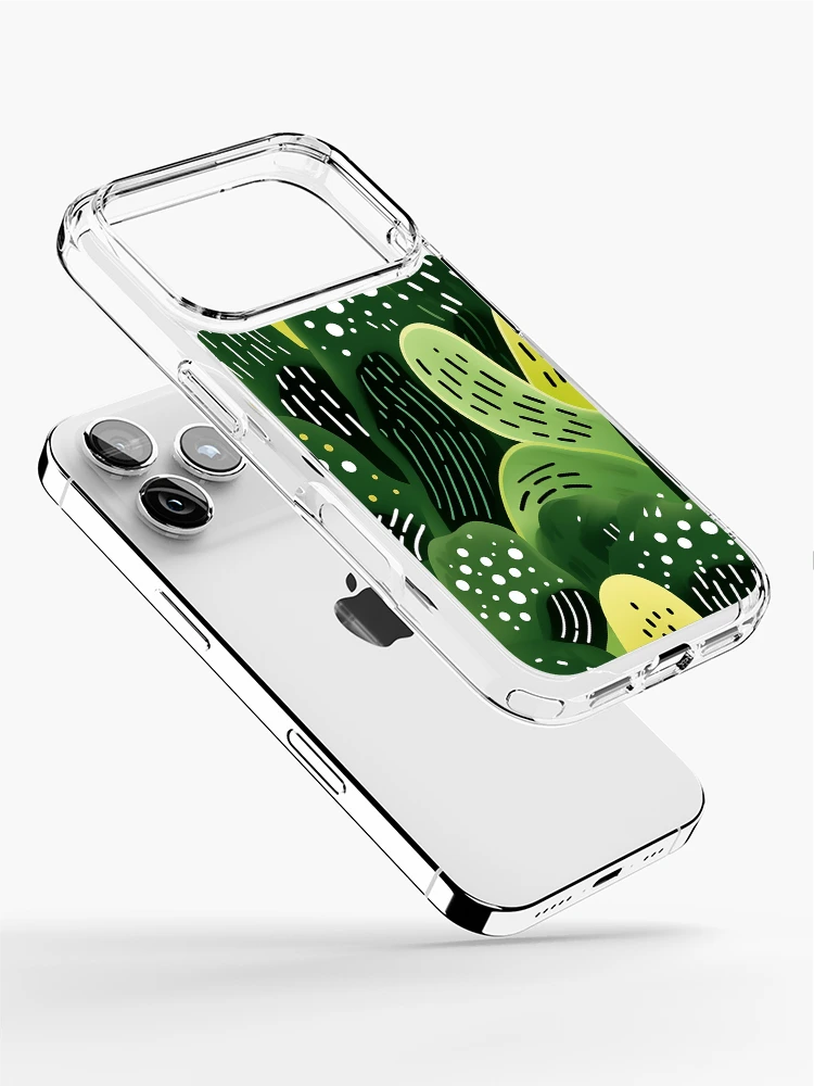 Thumbnail 2 of 5, iPhone Case, Abstract cactus pattern designed and sold by TrPatternLab.