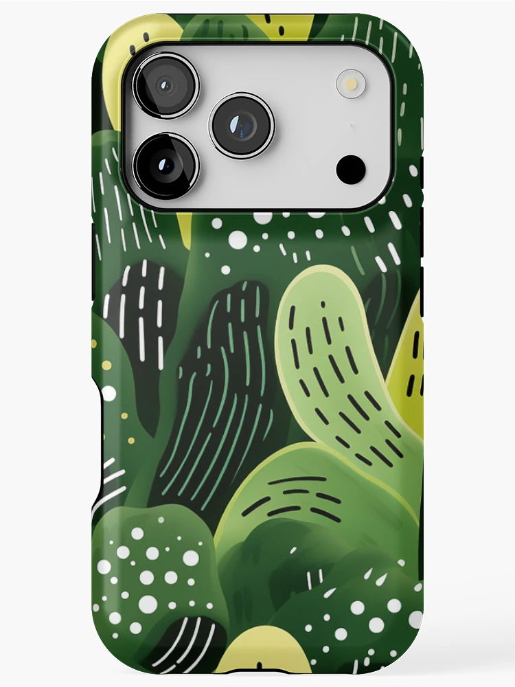 Thumbnail 1 of 4, iPhone Case, Abstract cactus pattern designed and sold by TrPatternLab.