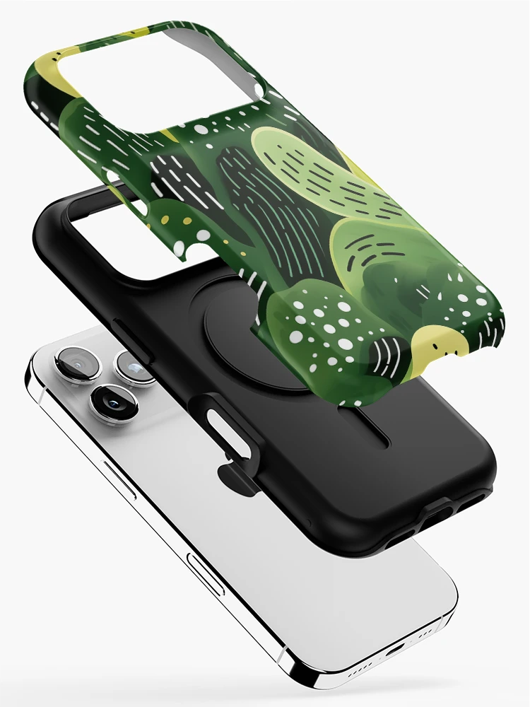 Thumbnail 2 of 4, iPhone Case, Abstract cactus pattern designed and sold by TrPatternLab.