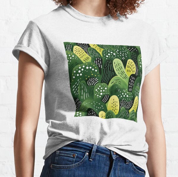 Abstract cactus pattern Classic T-Shirt