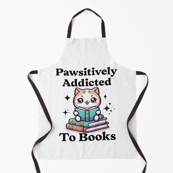 Item preview, Pawsitively Addicted To Books Kawaii Cat Reading designed and sold by Got2BSnazzy.