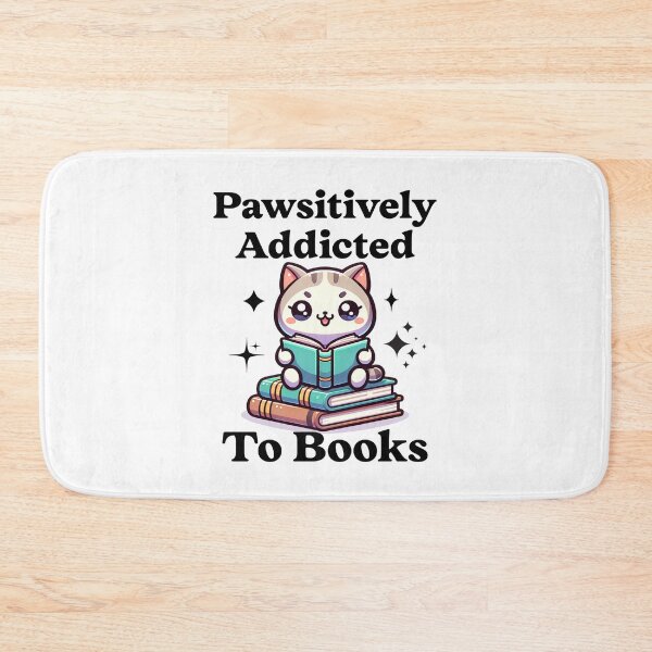 Item preview, Pawsitively Addicted To Books Kawaii Cat Reading designed and sold by Got2BSnazzy.