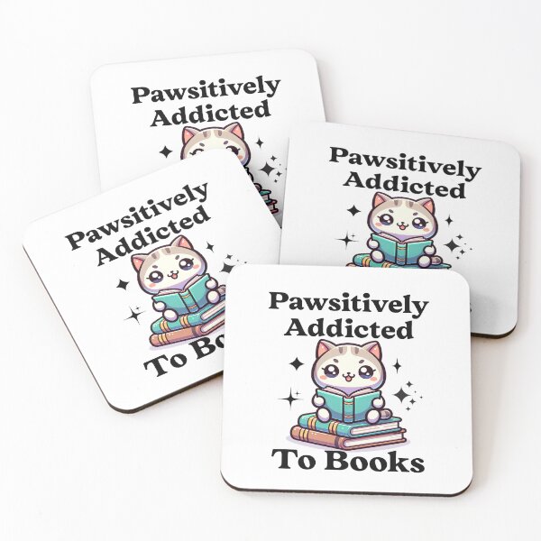 Item preview, Pawsitively Addicted To Books Kawaii Cat Reading designed and sold by Got2BSnazzy.