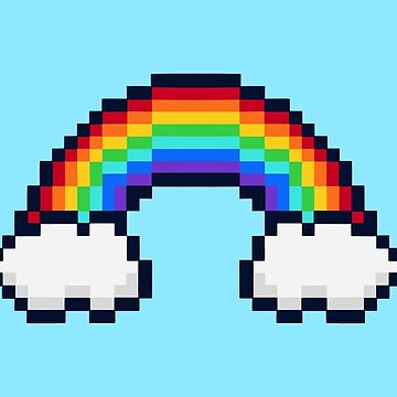 Artwork thumbnail, 8-Bit Rainbow by Flickingjane