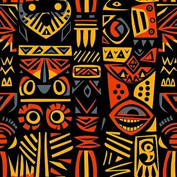 Artwork thumbnail, African tribal pattern by TrPatternLab