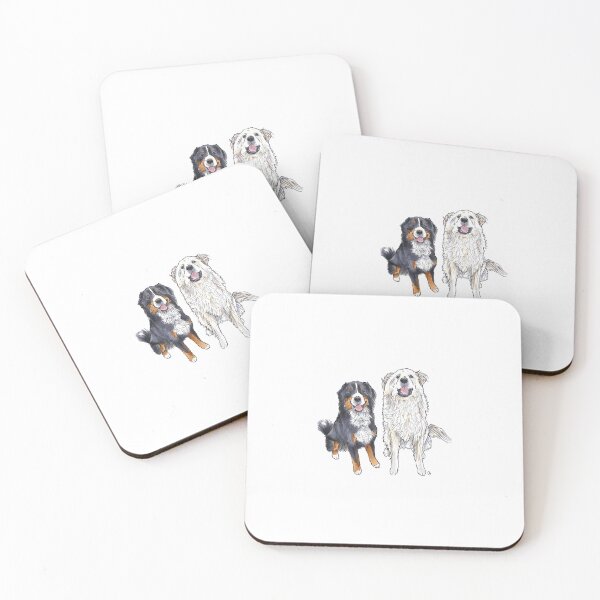 Item preview, Bernese Mountain Dog and Great Pyrenees Duo designed and sold by rita-andi.