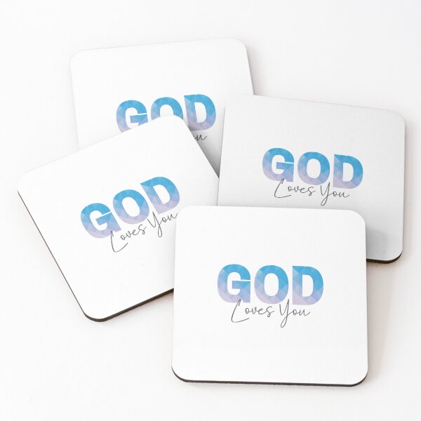 Item preview, God Loves You, Gifts with Christian quotes designed and sold by GiftedFaith.