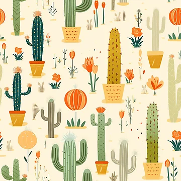 Artwork thumbnail, Cactus pattern by TrPatternLab