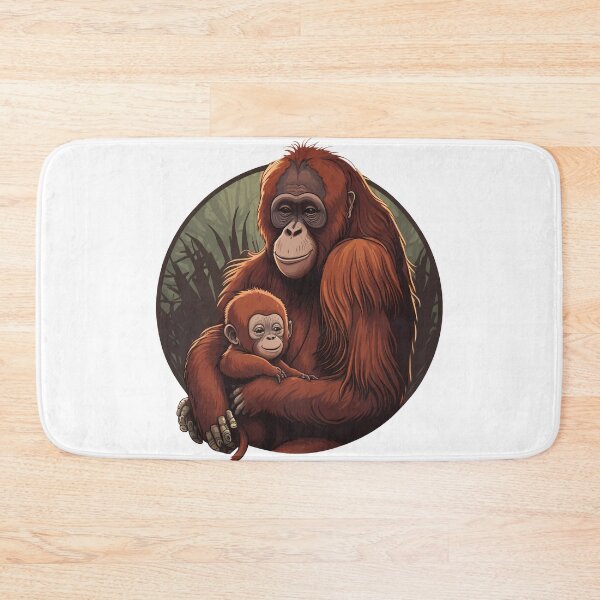 Item preview, Orangutan Mum and Baby designed and sold by Bondoboxy.
