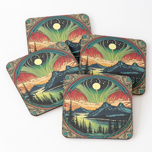 Item preview, Northern Lights at the Lake designed and sold by Laura Mullen.