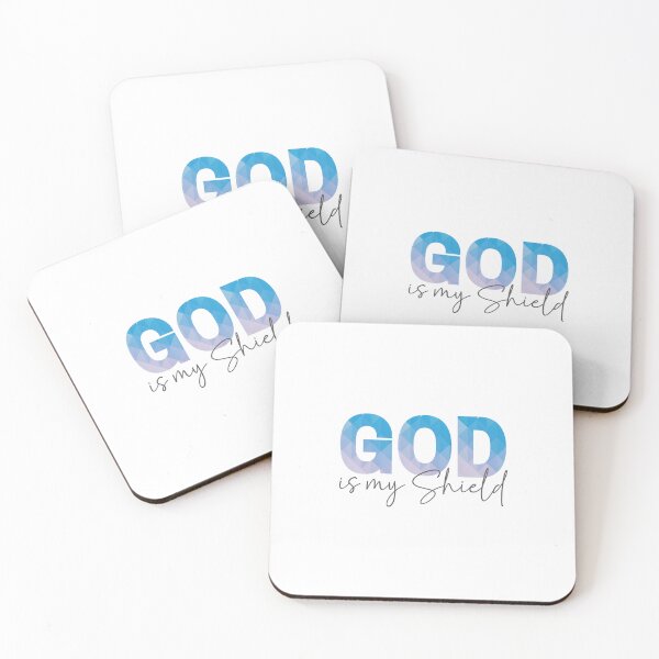 Item preview, God is my Shield, Gifts with Christian quotes designed and sold by GiftedFaith.