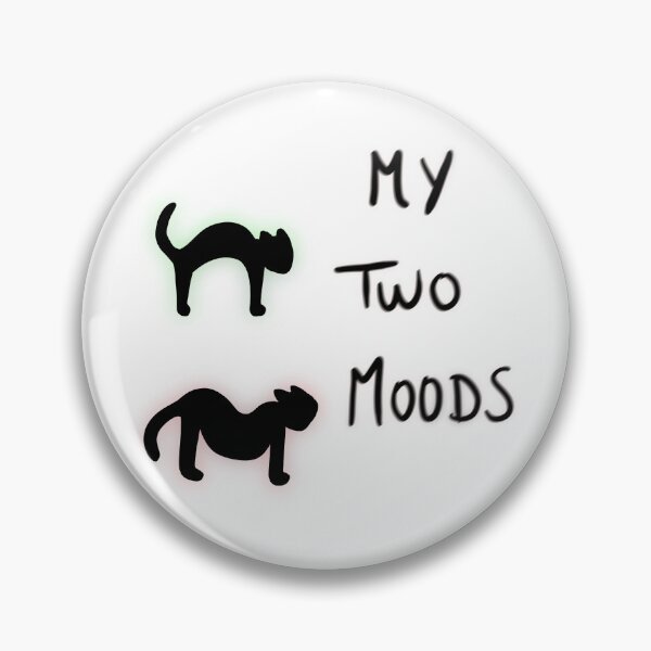 Item preview, two moods of a cat designed and sold by Constancealb.