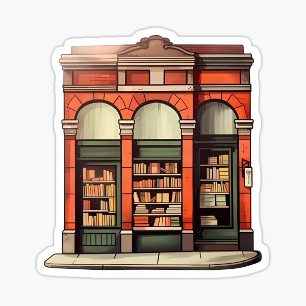 Item preview, Antique Library Bookshop designed and sold by Weirdanya.