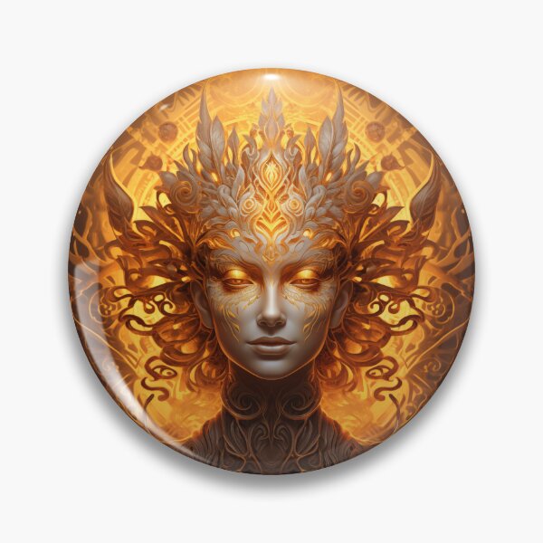 Artikelvorschau, Goldene Göttlichkeit ... DMT Art entworfen und verkauft von TheGlassPortal.