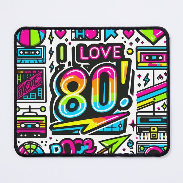 Item preview, I love the 80s! Cool Neon Pop Culture designed and sold by Tamer ⭐⭐⭐⭐⭐.