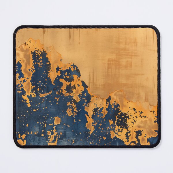 Item preview, Gold and Blue Abstract Painting designed and sold by HoskingInd.