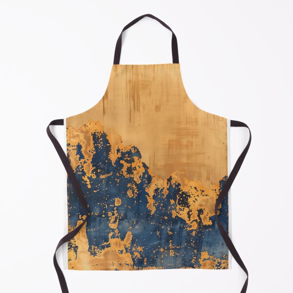 Item preview, Gold and Blue Abstract Painting designed and sold by HoskingInd.
