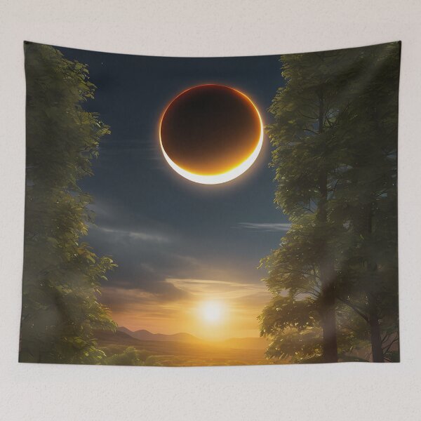Item preview, Eclipse in Infographic Art: Celestial Data Visualized Digitally designed and sold by Artedig.