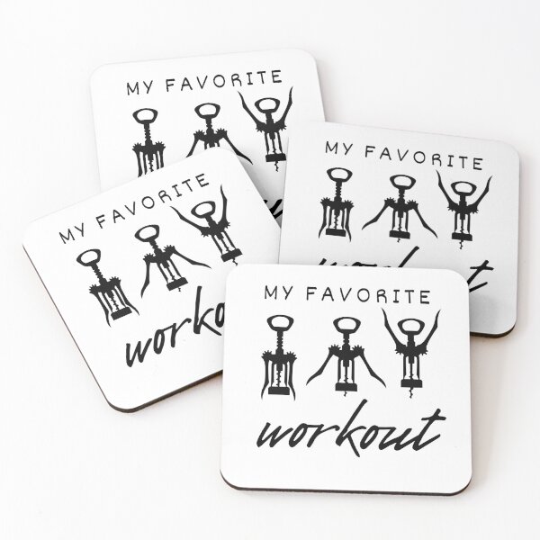 Item preview, My Favorite Workout - Corkscrew Silhouette designed and sold by Ghoof-Wear.