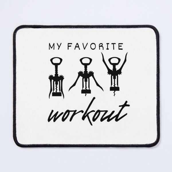 Item preview, My Favorite Workout - Corkscrew Silhouette designed and sold by Ghoof-Wear.