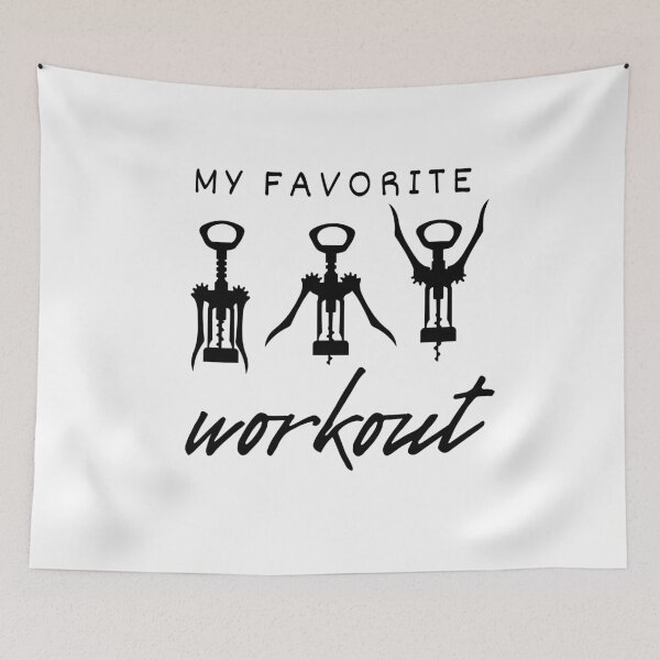 Item preview, My Favorite Workout - Corkscrew Silhouette designed and sold by Ghoof-Wear.
