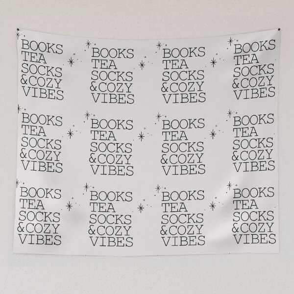 Item preview, Books Tea Socks & Cozy Vibes designed and sold by BlackEnBlanche.
