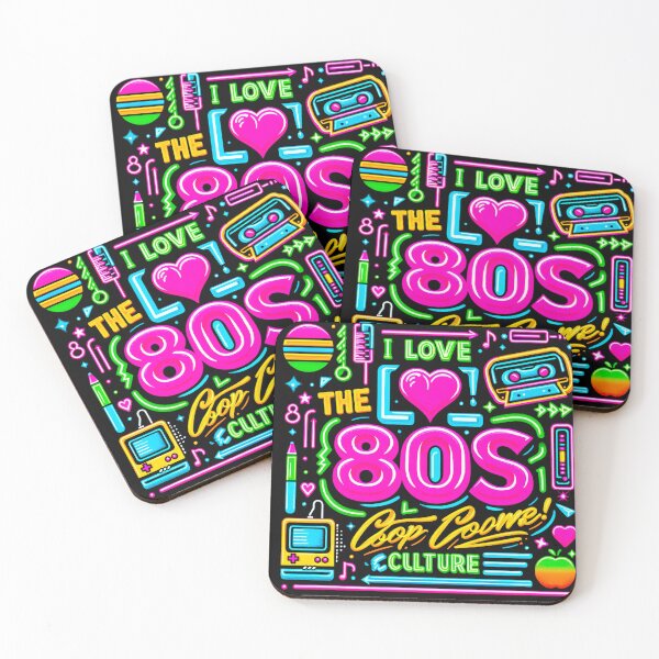 Item preview, I love the 80s! Cool Neon Pop Culture designed and sold by Tamer ⭐⭐⭐⭐⭐.