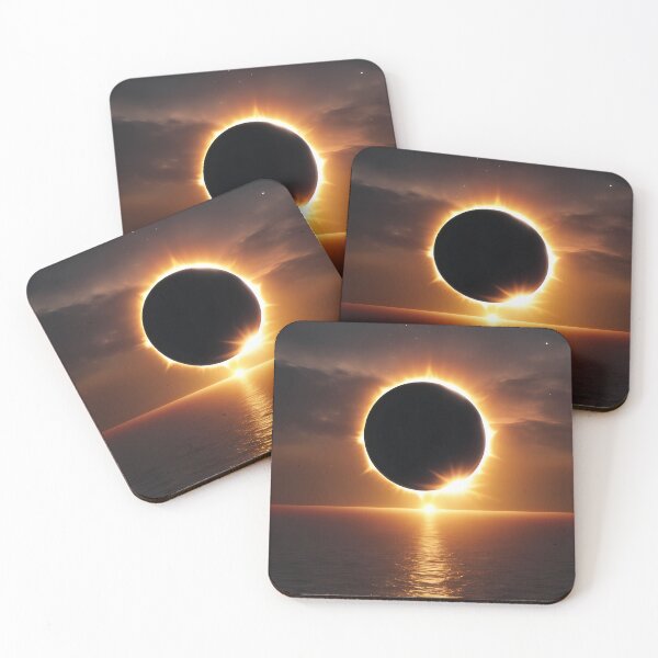 Item preview, Eclipse in Cyberpunk Art: Dystopian Fusion of the Celestial and the Digital designed and sold by Artedig.